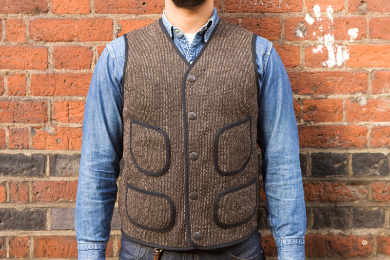 Sugar Cane 'Browns Beach' Vest - Black – American Classics London