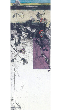 清水美三子 「初空」 リトグラフ 清水美三子「初空」リトグラフ