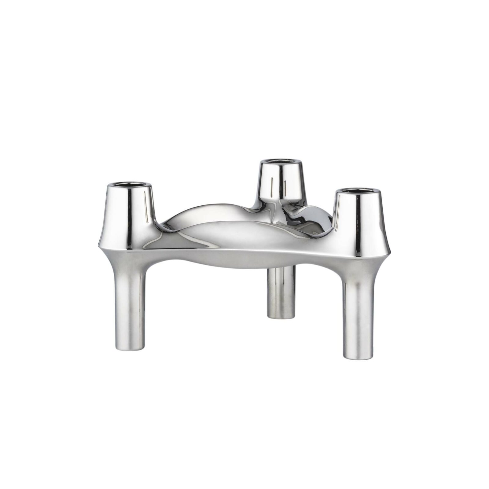 STOFF Nagel BMF Candle Holder, Chrome - Batten Home
