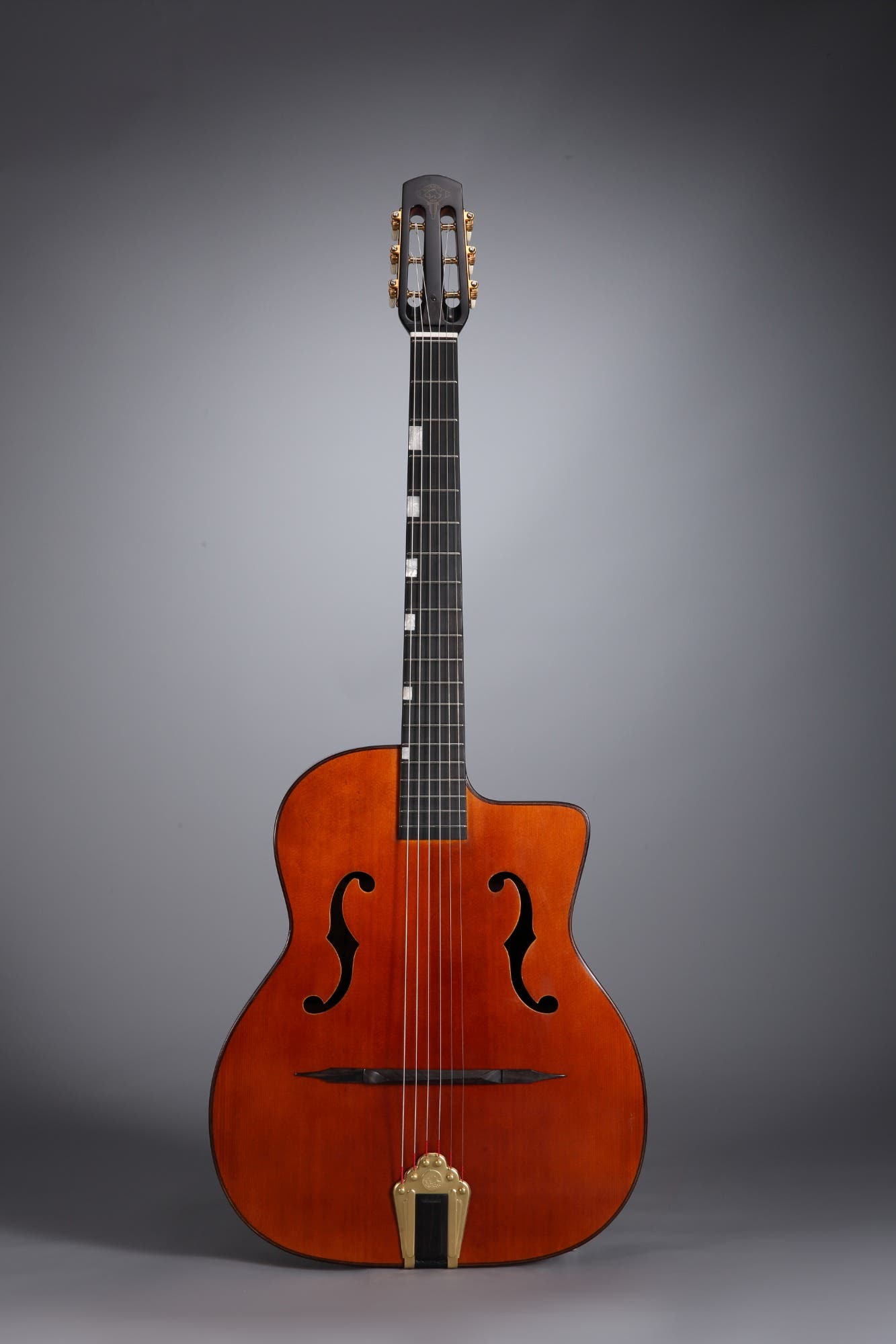 Altamira M01F AF Gypsy Jazz Guitar w/F-Holes - Antique Finish (inc Cas