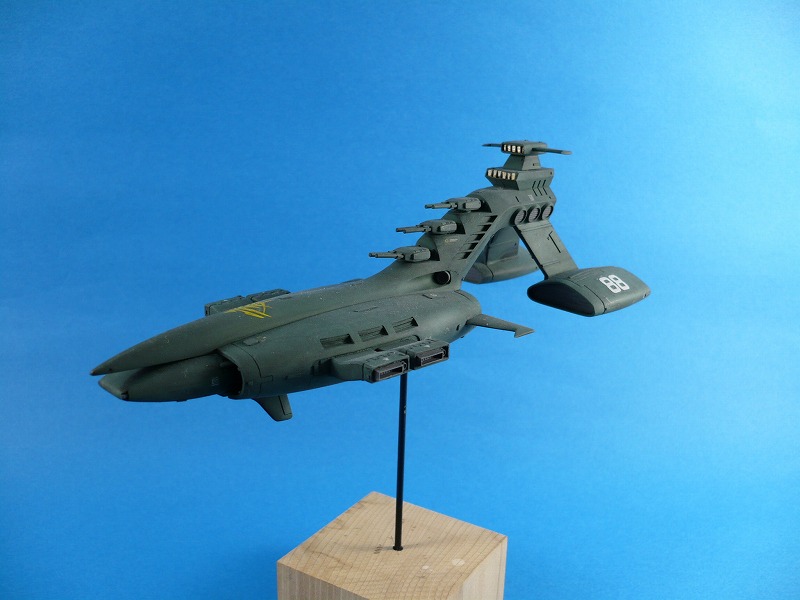 バンダイ 1/1200 ムサイ 作例紹介 | メリクリウスの杖 ～文具とプラモ