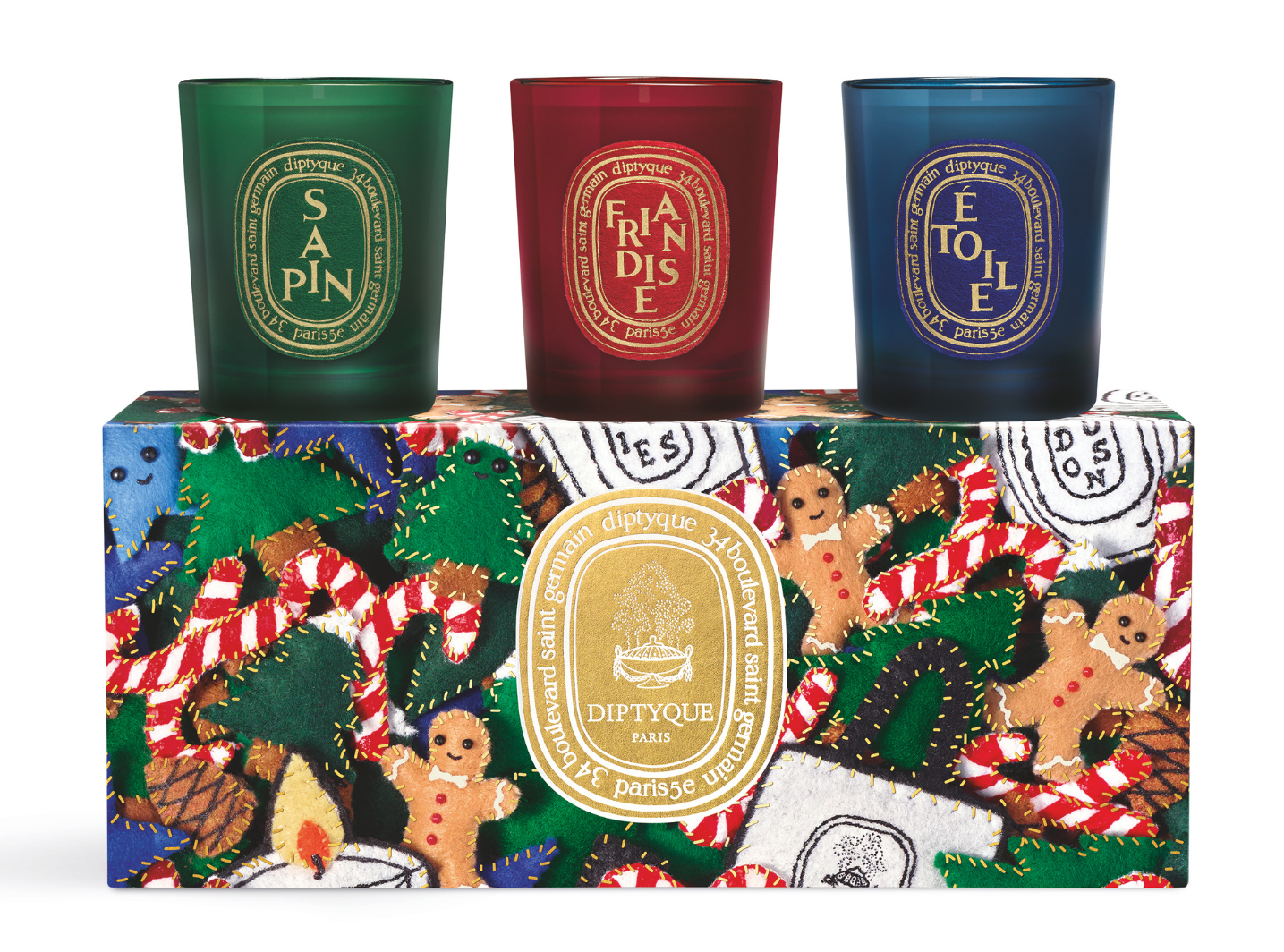 Diptyque - Holiday Set of 3 Small Candles 2024 | Candle Delirium