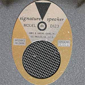 JBL D-123 30cmフルレンジ