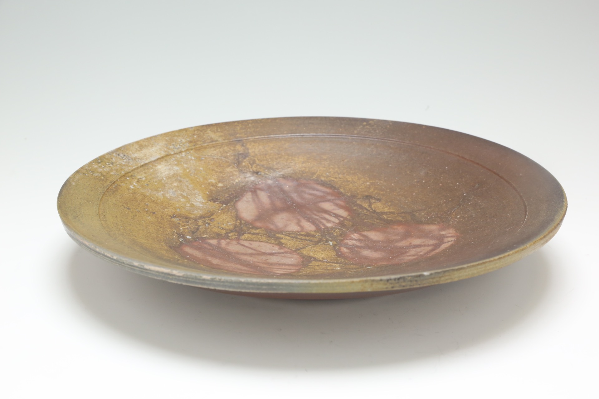 備前焼大皿 石田安弘氏作 [2Z-2354] | サークルワン商品情報