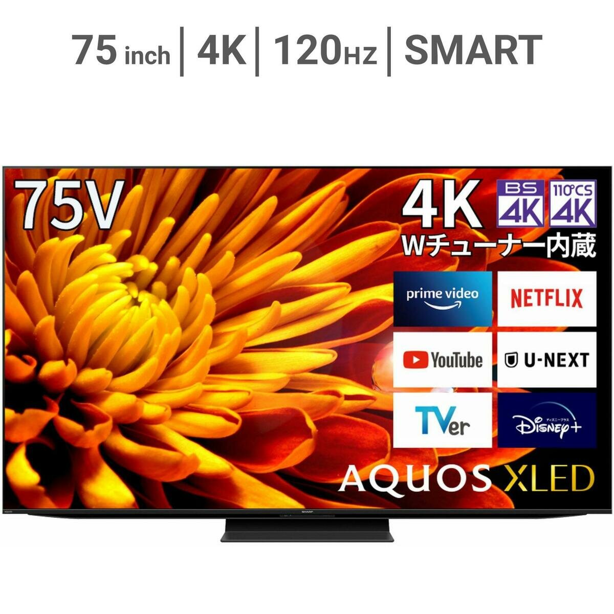 シャープ アクオス 75インチ 4KMiniLED液晶テレビ 4T-C75EP1 | Costco