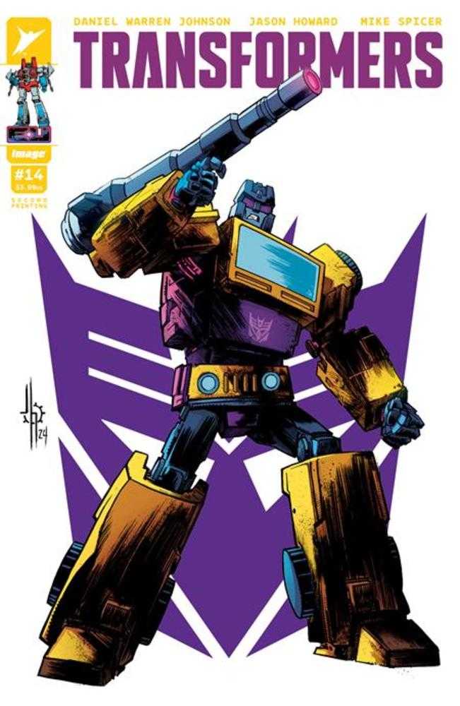 Transformers #14 2nd Print Cover B Jason Howard Decepticon Swindle