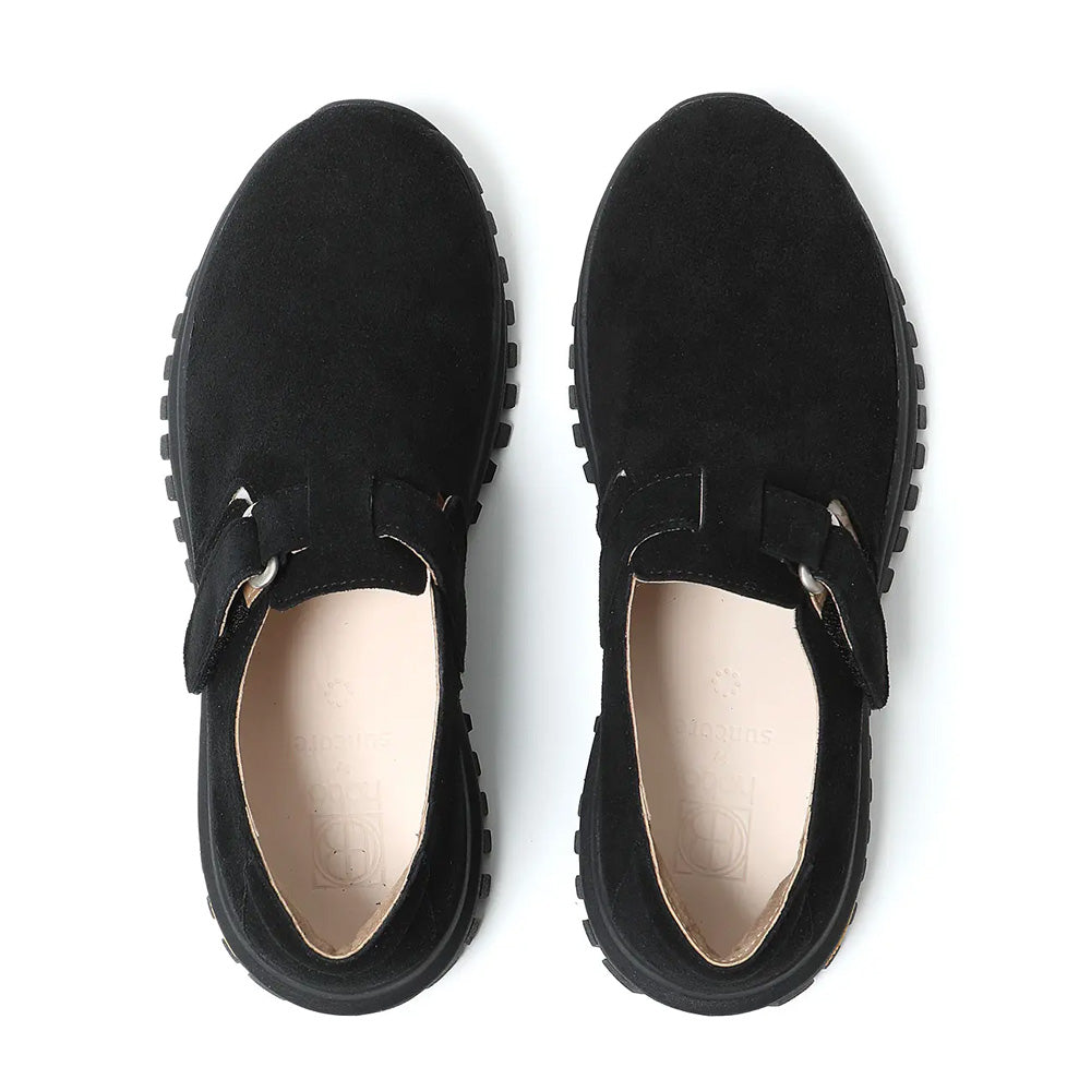 hobo (ホーボー) STRAP SLIP ON SHOES COW SUEDE by SUNCORE HB-F4501