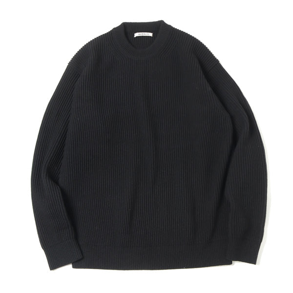 SUPER FINE WOOL RIB KNIT BIG P/O (A21AP01RK) | AURALEE / トップス
