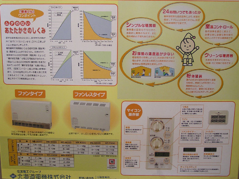 暖吉くん(電気蓄熱式暖房器） ヒロデン電気設備