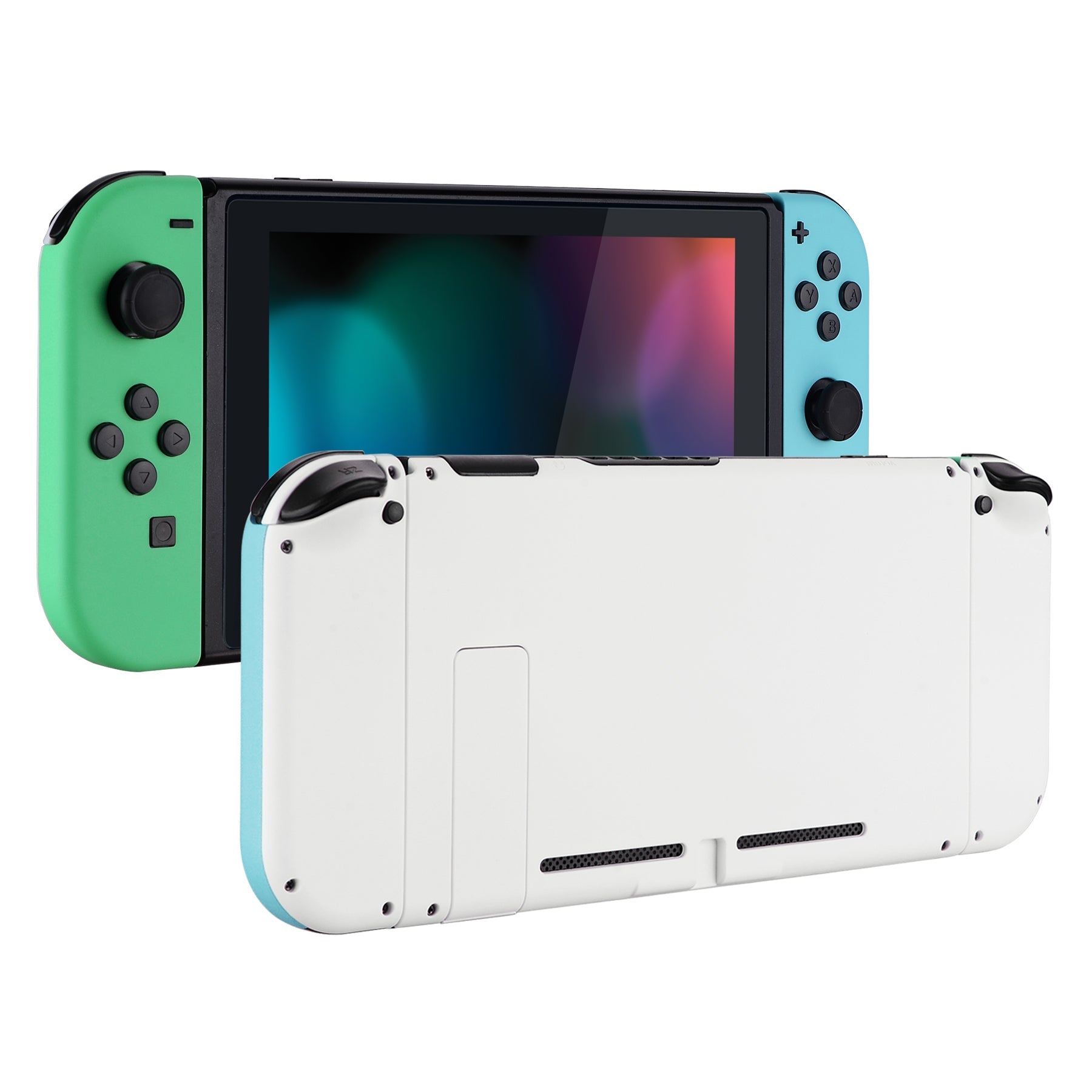 eXtremeRate White Back Plate for Nintendo Switch Console, Handheld