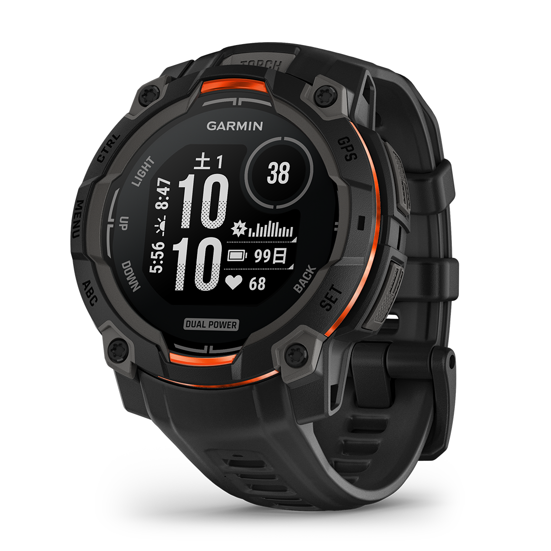 Instinct 3 Dual Power 45mm Black 010-02934-30｜ガーミン – アイアイ