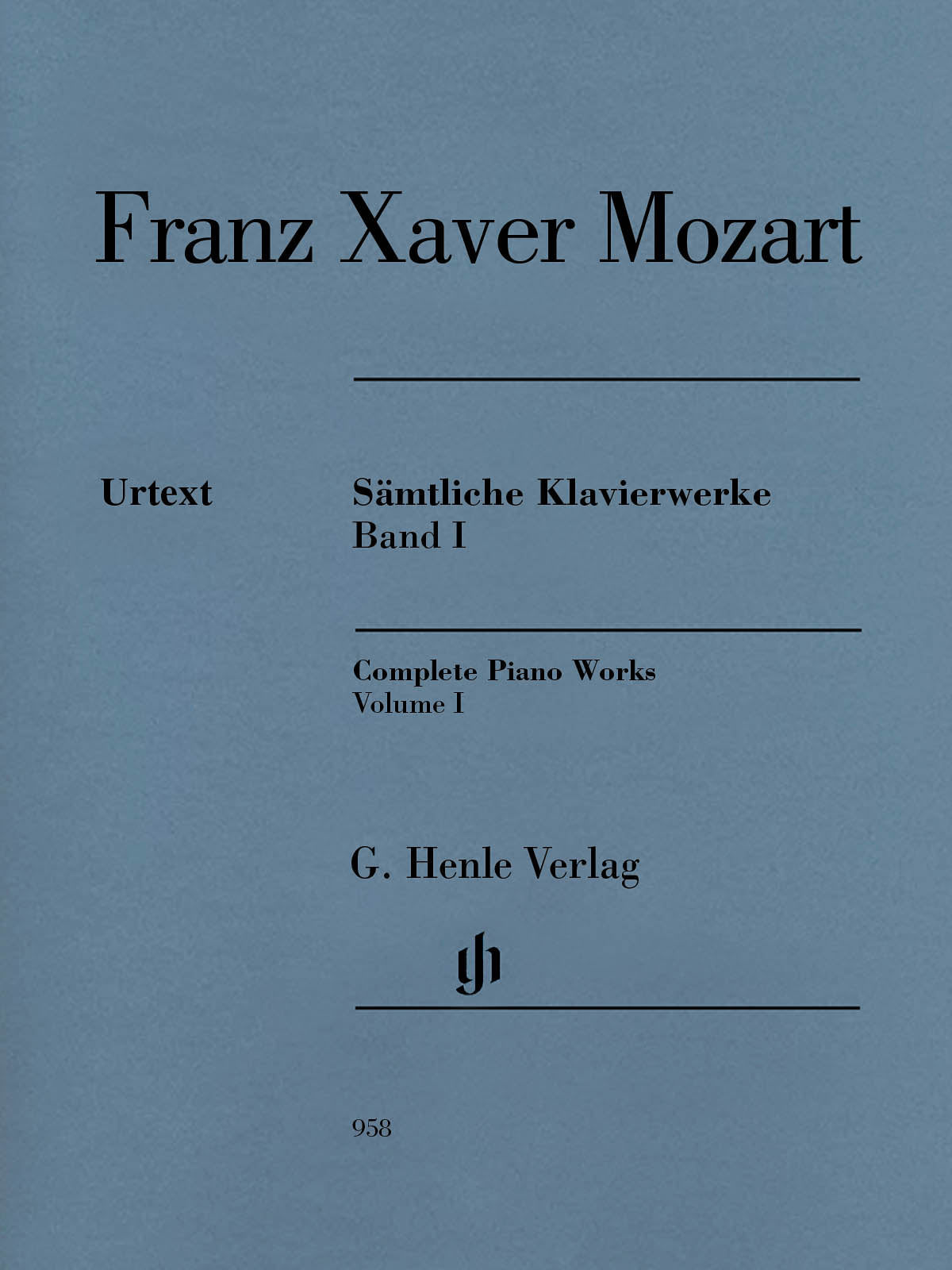 F. X. Mozart: Complete Piano Works - Volume 1 – Ficks Music