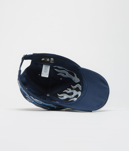 Nike Club Flame Cap - Midnight Navy | Flatspot