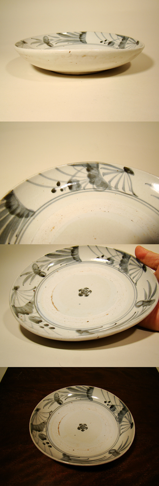 古童 - くらわんか手 草花文皿 | 古美術品専門サイト fufufufu.com