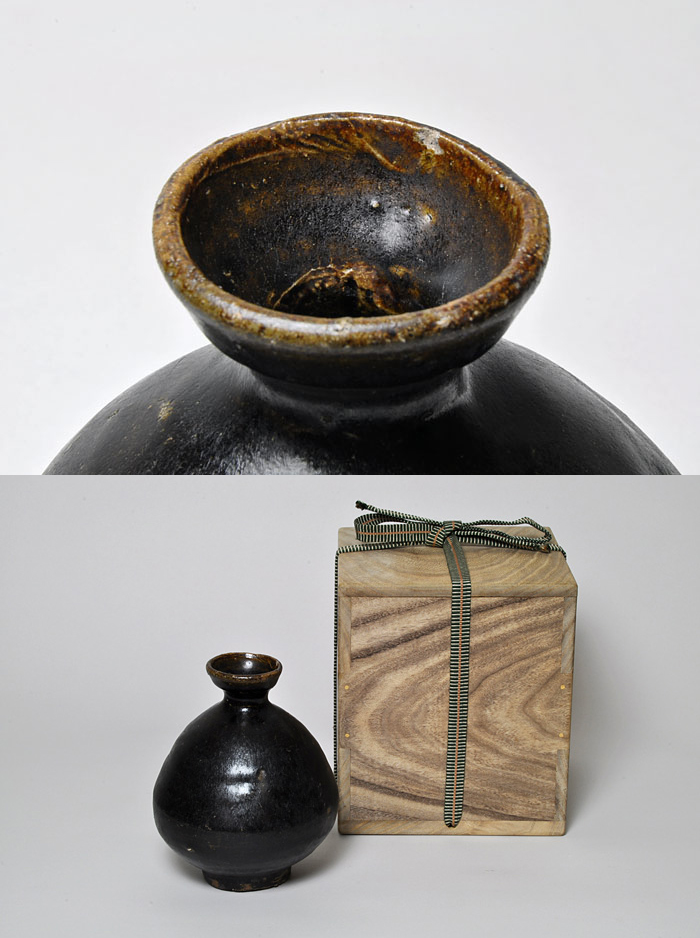 古美術 肥後 - 黒高麗 徳利 | 古美術品専門サイト fufufufu.com