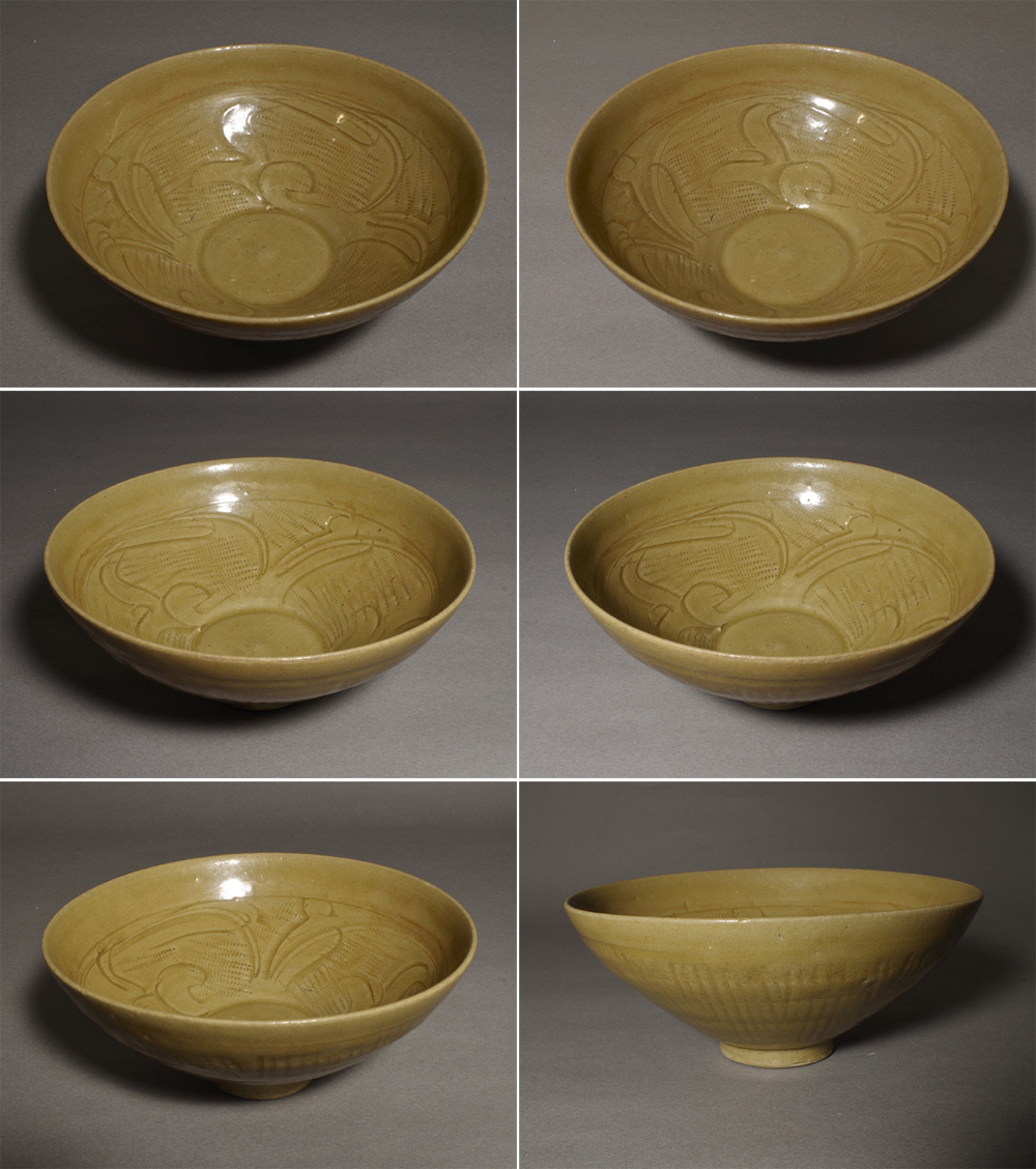 清時代 青磁 花口茶盞 越窯茶碗 一対　茶道具　中国古美術(A-84) 元代–明代 青磁開片高足茶碗 木箱付（1206–1644CE） | 入蘆花