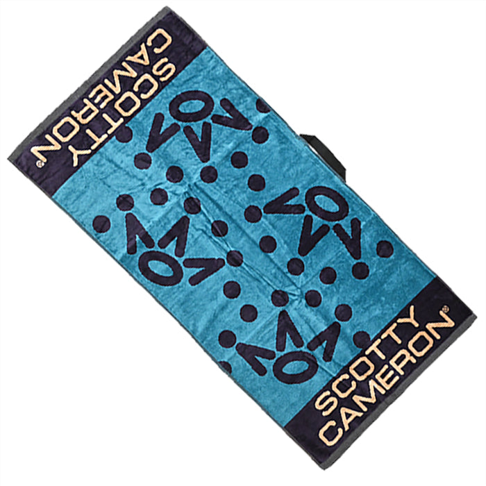 スコッティキャメロン ラウンドタオル 7ポイント クラウン ブルー 限定