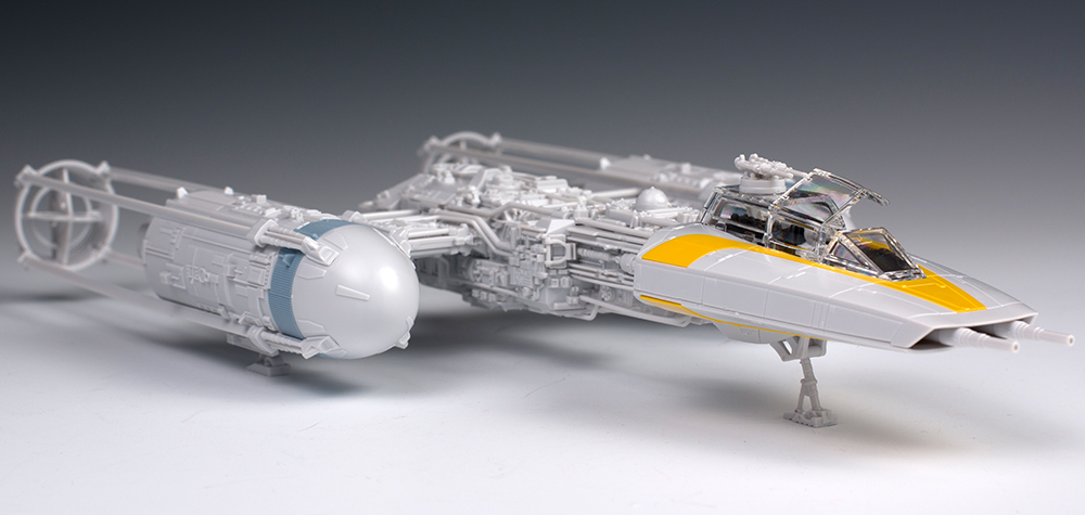 Bandai x Star Wars 1/72 Y-Wing Starfighter assembled! Full PHOTO