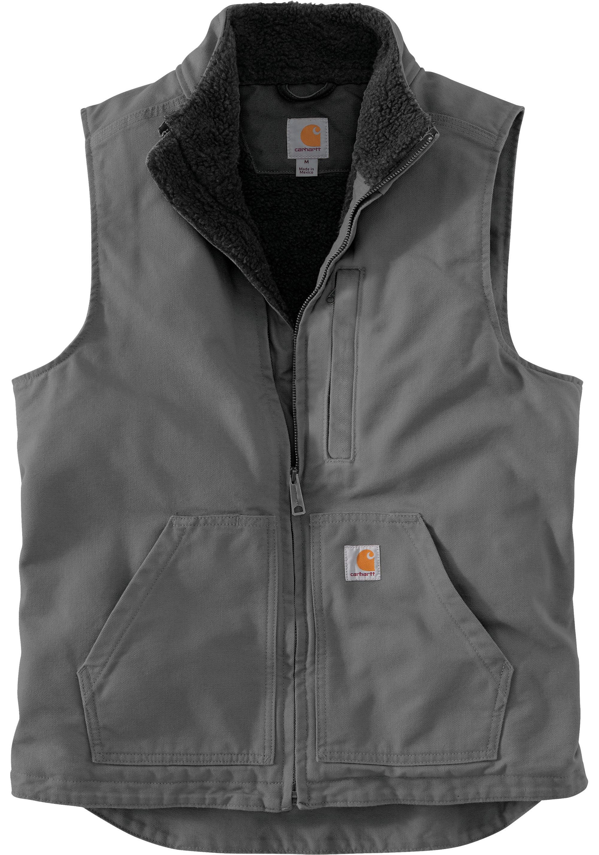 Carhartt Sherpa Lined Vest | Black, Navy, Gravel, Dark Brown
