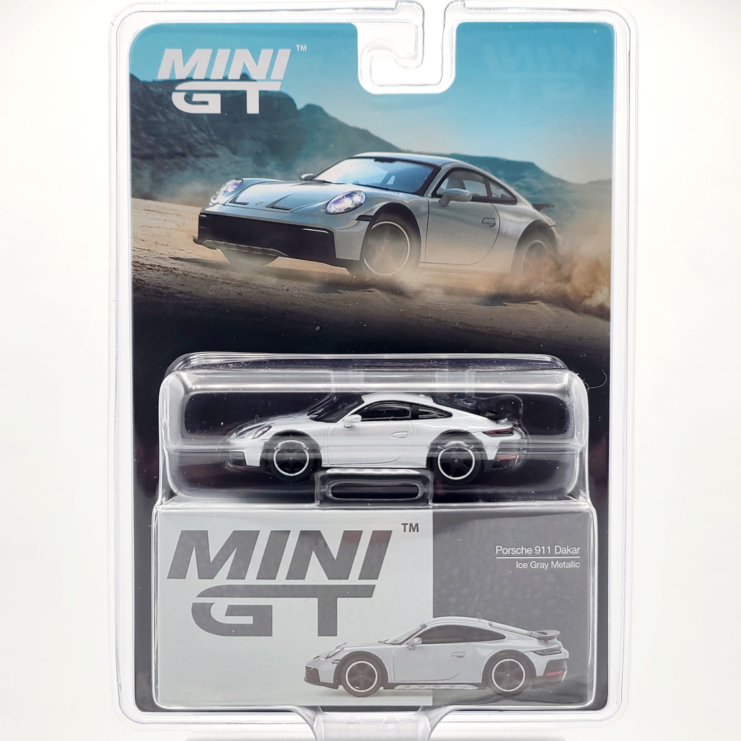 Mini GT Porsche 911 Dakar - 1:64, Ice Gray Metallic (2025 Limited Edit