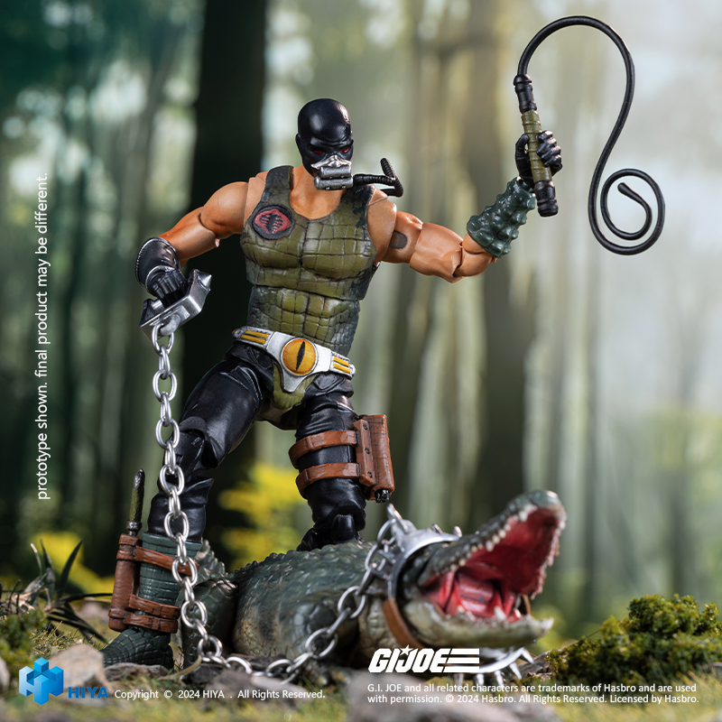 HIYA Exquisite Mini Series 1/18 Scale 4 Inch G.I.Joe Croc