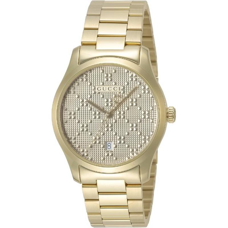 Gucci Men's Metal Belt Watch YA126461A Parallel Import with 2-Year