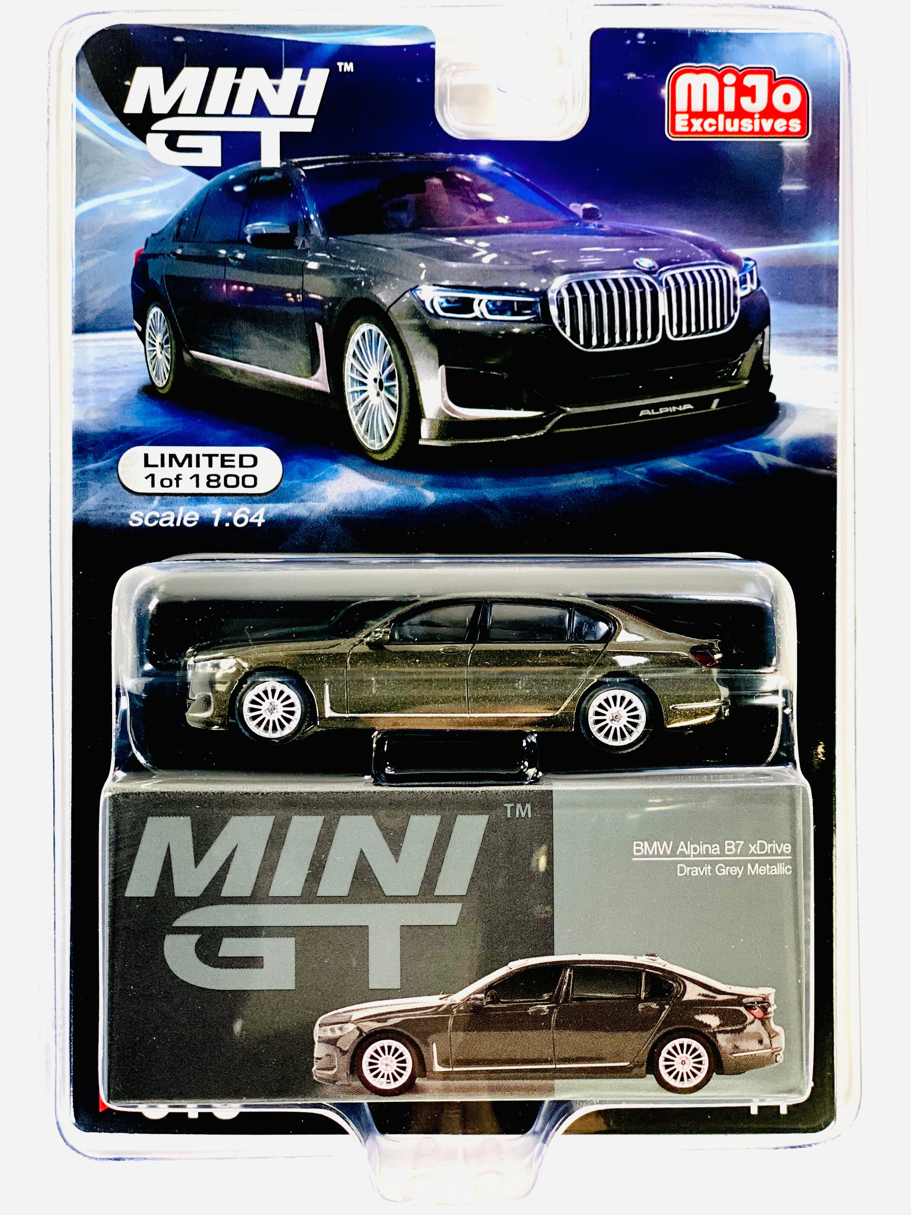 Mini GT Mijo Exclusives BMW Alpina B7 xDrive Dravit Grey Metallic