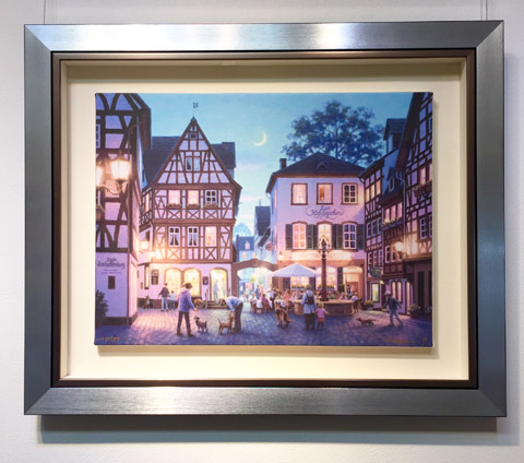 笹倉鉄平 作品紹介 「散歩の時間に」～笹倉鉄平ちいさな絵画館