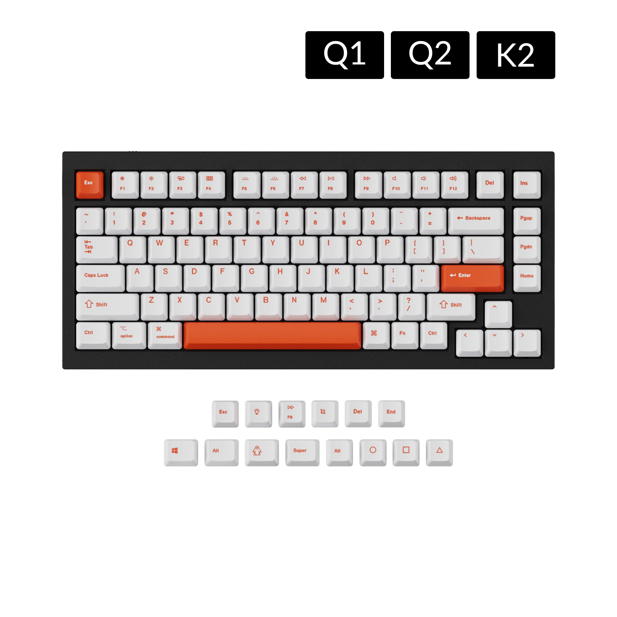 OEM Dye-Sub PBT Keycap Set - Orange – Keychron