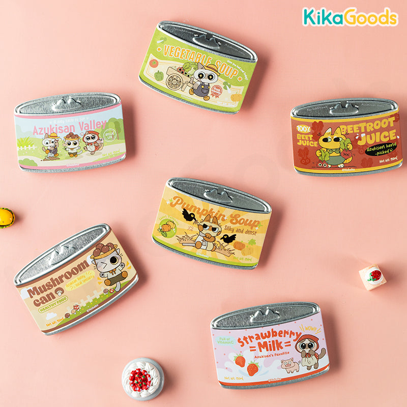 Nobeko Azukisan's Valley Series Canned Cat Badge Blind Box – KIKAGoods