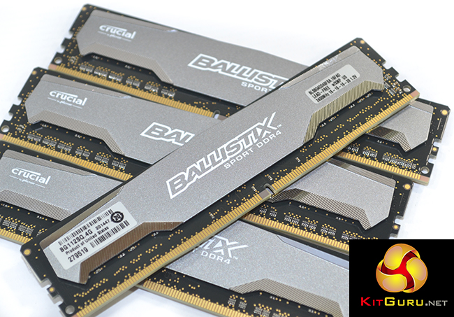 Crucial Ballistix Sport 2400MHz 32GB DDR4 Memory Kit Review | KitGuru
