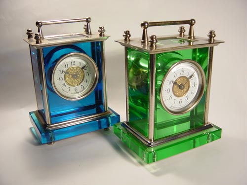 硝子枕」精工舎 - 硝子枠置時計