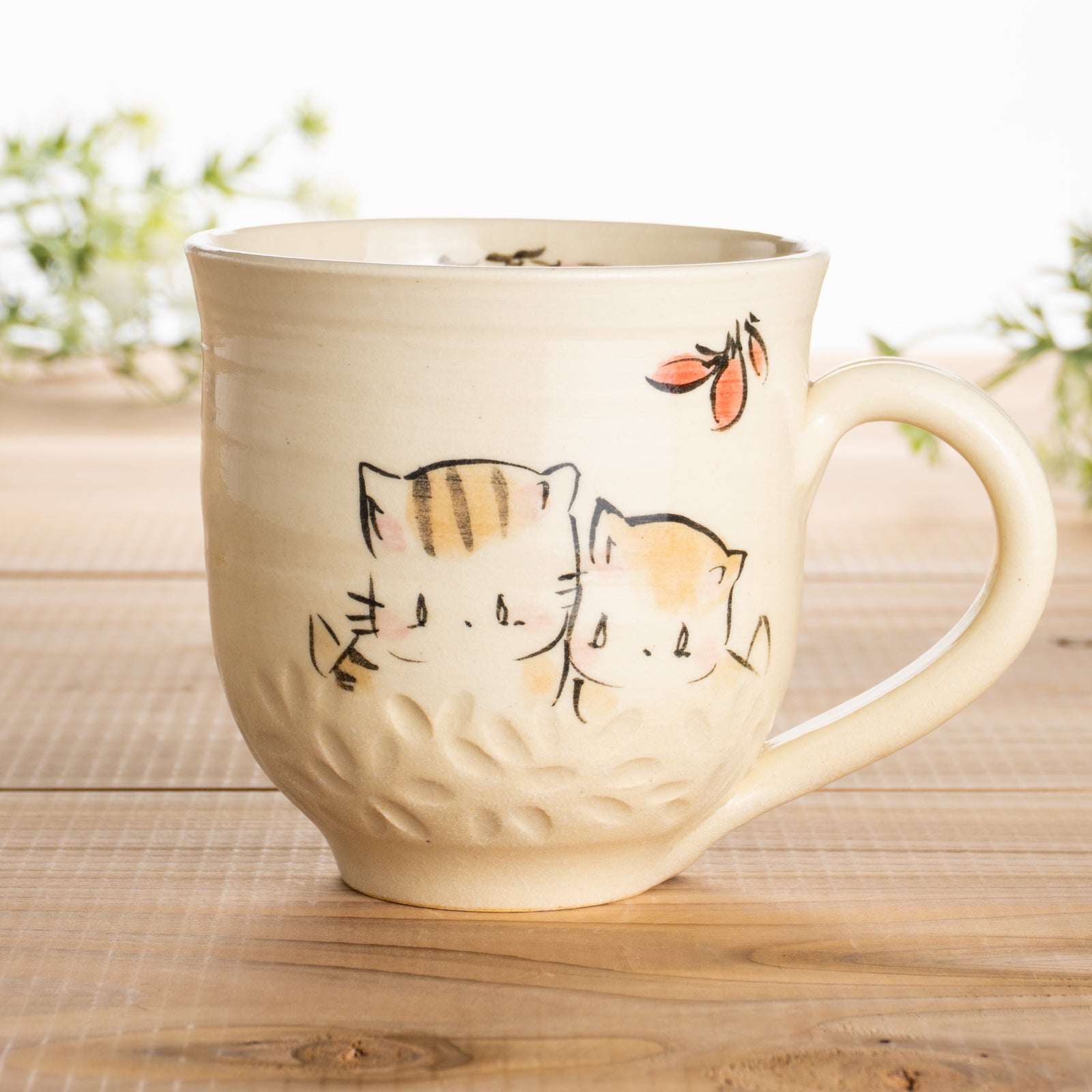 京都 清水焼】マグカップ 仲良し猫G 工房咲良｜コトポッター