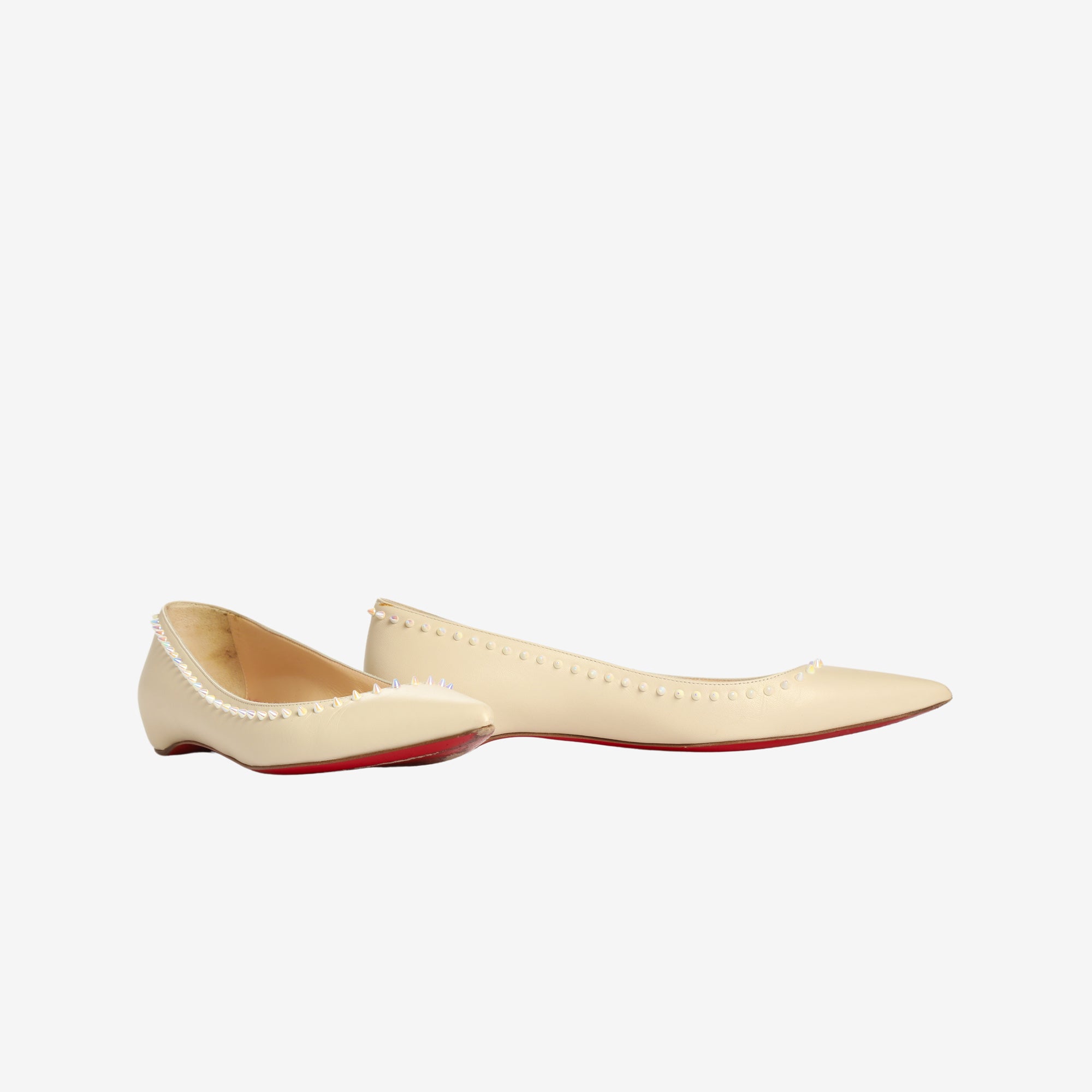 Christian Louboutin Anjalina Spike Accent Ballet Flats – Marrkt