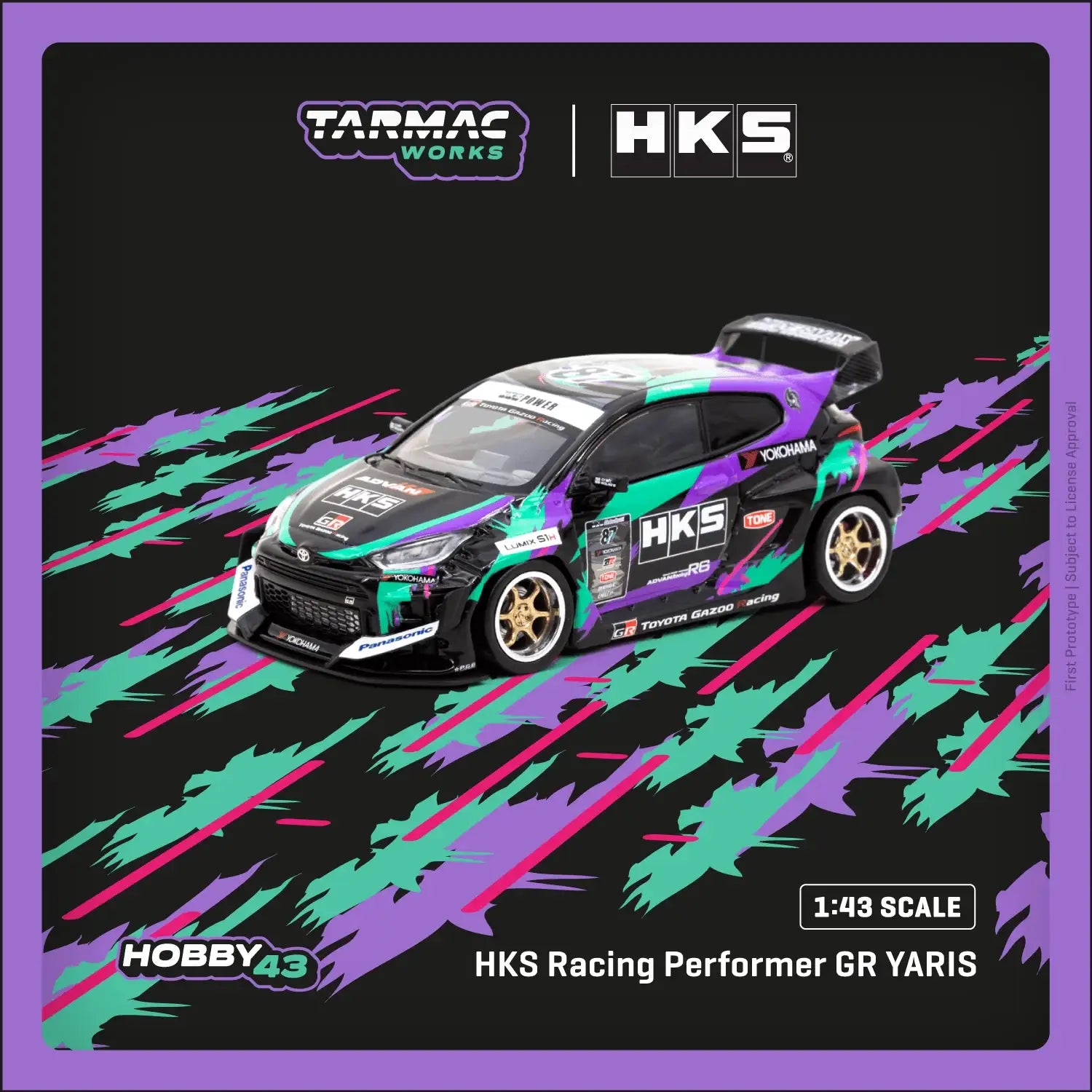 Tarmac Works 1:43 Scale HKS Racing Performer GR YARIS – Mobile
