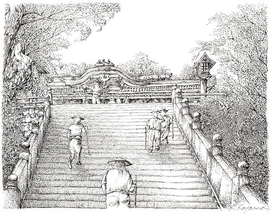 オーダースケッチ オーダー絵画 佳山隆生 ～ ペン画 水彩画 ～