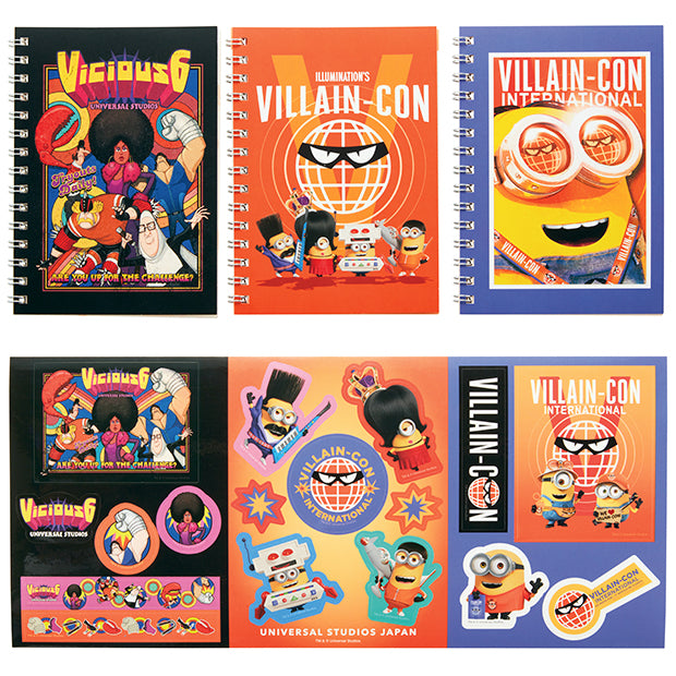 シール付きノートセット（A6/3冊） – ユニバーサル・スタジオ
