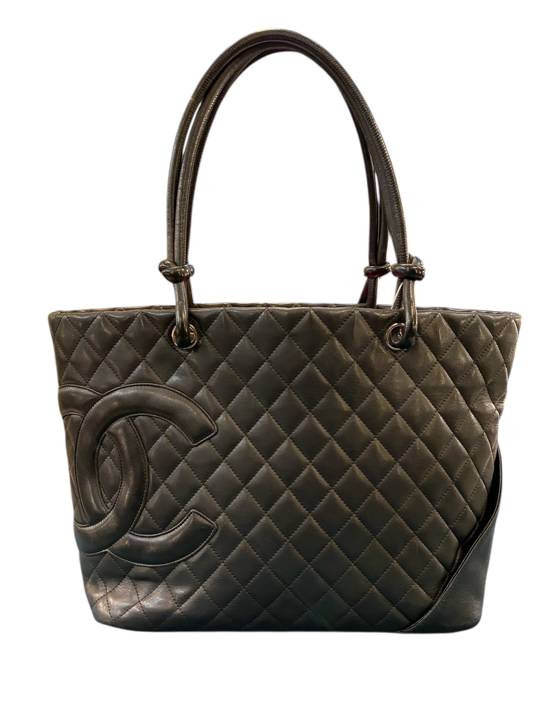 2004 Chanel Cambon Handbag in Black Quilted Leather – Opulence Vintage