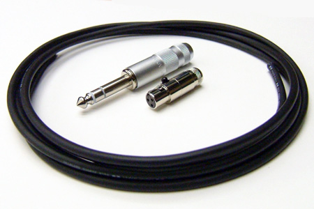 ミニキャノンからステレオフォンプラグのヘッドフォンケーブル製作例