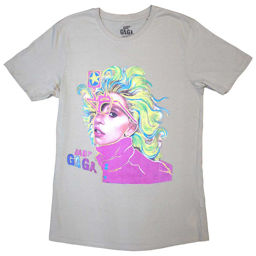 LADY GAGA レディーガガ - Colour Sketch / Tシャツ / メンズ 【公式