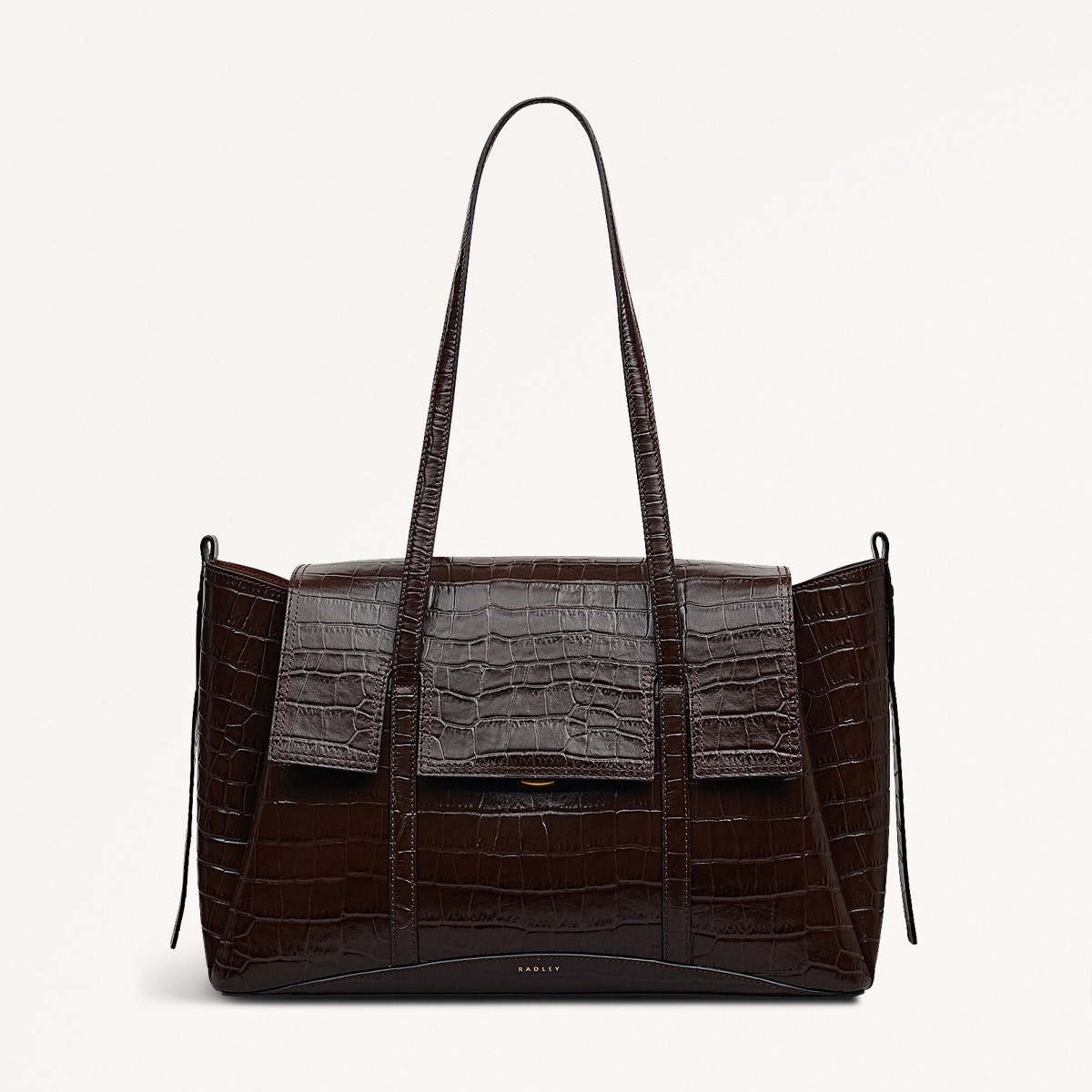 Large Flapover Shoulder | The Chancery Faux Croc AW25 | Radley London
