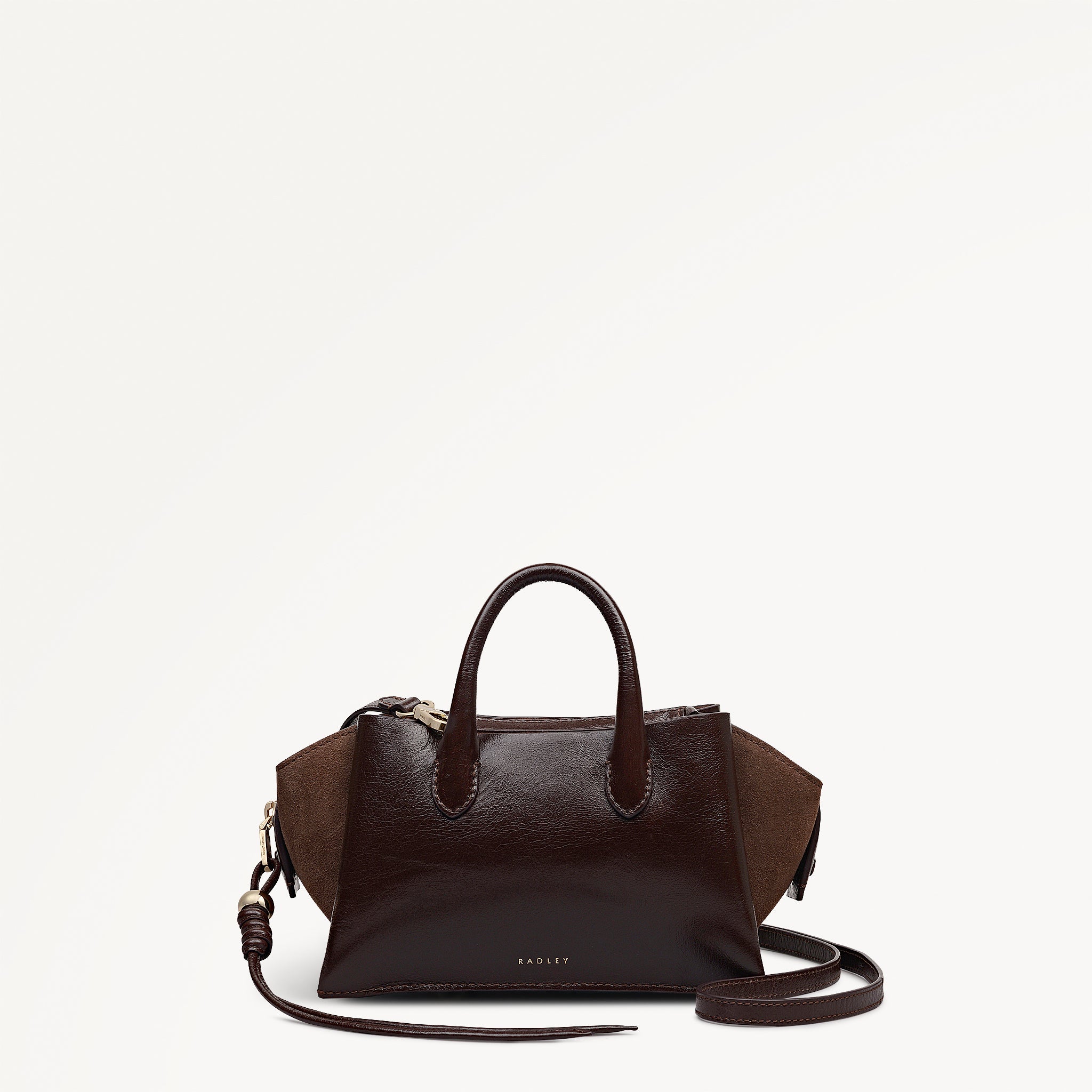 Dark Oak Small Ziptop Grab | The Romilly AW25 | Radley London