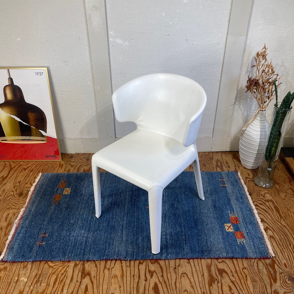 カッシーナ / Cassina 367 HOLA オラ アームチェア 革 白 ホワイト