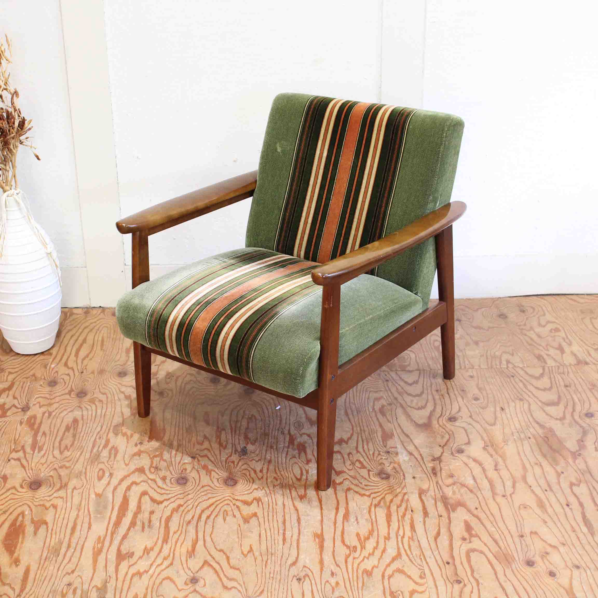 GMIH14Aイタリア製 金華山織 アームチェア 椅子 1人掛けソファ シング