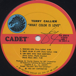 Terry Callier / What Color Is Love (LP), Cadet | 中古レコード通販