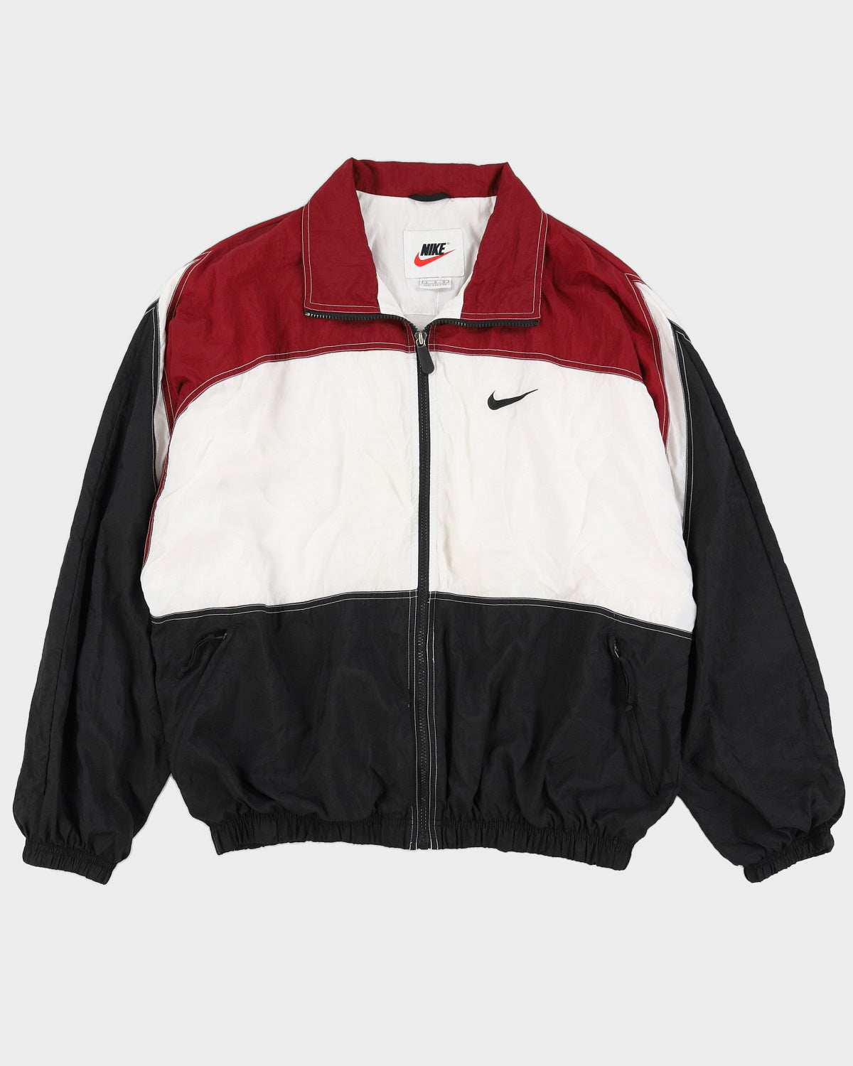 Vintage 90s Nike Burgundy Track Jacket - L – Rokit