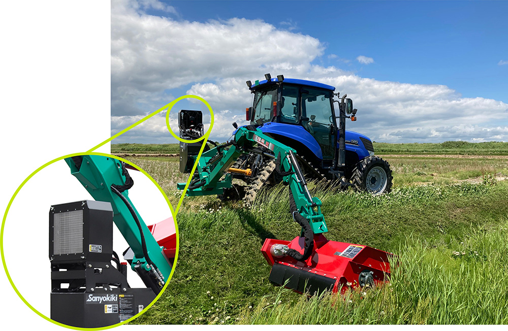 トラクタ用アーム式草刈機 ハンマーナイフモアー「ZH-342/ZH-451