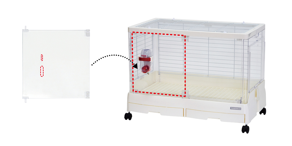 イージーホームシャイニー80用 前面左ガラス扉 ｜ 株式会社三晃商会