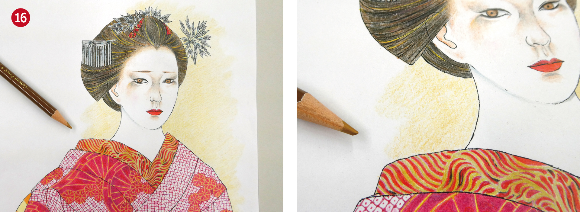 石正美術館「別品ぬり絵」メイキング – 石正美術館