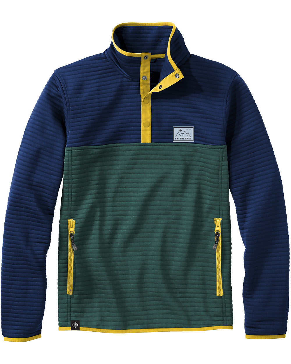 Snowden Half Snap Tech Fleece - Navy/Pine – Ski The East